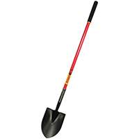 RAZOR-BACK 45000 Shovel, 12 in L x 8-3/4 in W Blade, Fiberglass Handle