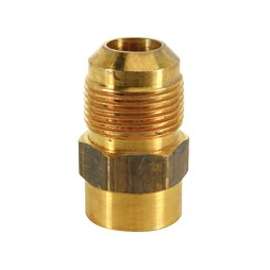 BrassCraft MAU1-10-12 Female Gas Adapter, 5/8 x 3/4 in Flare x FIP, 0.5 psi