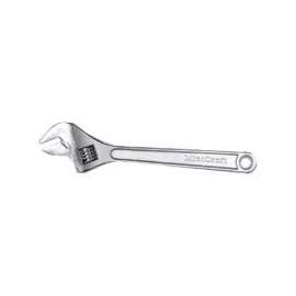 Vulcan Adjustable Wrench, 15 In Oal, Drop Forged Vanadium Alloy Steel, Chrome