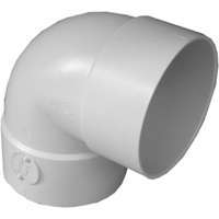 GENOVA 400 Series S40730 Pipe Elbow, 3 in Hub, 3 in Spigot, 90 deg