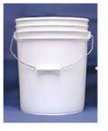 5 GAL WHT Plas Pail