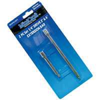 Vulcan Extension Bar Set, 2 Piece, 1/4 In Drive, Chrome Vanadium Steel, Chrome