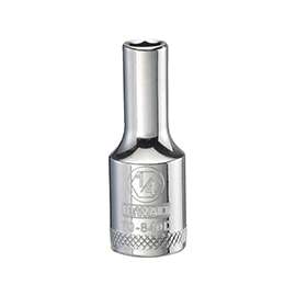 DeWALT DWMT70840OSP Drive Socket, 3/8 in Drive, 6-Point, 1/4 in Socket, Vanadium Steel