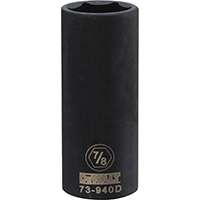DeWALT DWMT73940OSP Impact Socket, 1/2 in Drive, 7/8 in Socket, 6-Point, Black Oxide