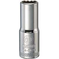 DeWALT DWMT74502OSP Drive Socket, Metric Measuring, 3/8 in Drive, 12-Point, 10 mm Socket, Vanadium Steel