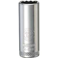 DeWALT DWMT74504OSP Drive Socket, Metric Measuring, 3/8 in Drive, 12-Point, 12 mm Socket, Vanadium Steel