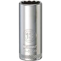 DeWALT DWMT74505OSP Drive Socket, Metric Measuring, 3/8 in Drive, 12-Point, 13 mm Socket, Vanadium Steel