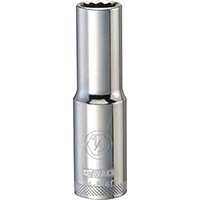 DeWALT DWMT74536OSP Drive Socket, SAE Measuring, 1/2 in Drive, 12-Point, 1/2 in Socket, Vanadium Steel