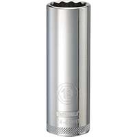 DeWALT DWMT74550OSP Drive Socket, Metric Measuring, 1/2 in Drive, 12-Point, 19 mm Socket, Vanadium Steel