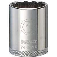 DeWALT DWMT74559OSP Drive Socket, 1/2 in Drive, 12-Point, 1 in Socket, Vanadium Steel