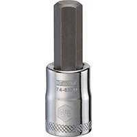 DeWALT DWMT74623OSP Fractional Hex Bit Socket, 3/8 in Tip, 3/8 in Drive, Polished Chrome Vanadium, 1-31/32 in OAL
