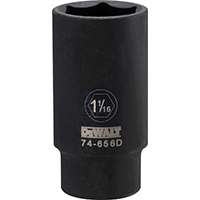 DeWALT DWMT74656OSP Impact Socket, 1/2 in Drive, 1-1/16 in Socket, 6-Point, Black Oxide