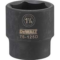 DeWalt DWMT75125OSP Impact Socket, 1/2 in, 1-1/8 in, 6 Point