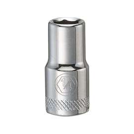 DeWALT DWMT86024OSP Hand Socket, SAE Measuring, 1/4 in Drive, 6-Point, 1/4 in Socket, Vanadium Steel