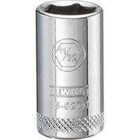 DeWALT DWMT86027OSP Hand Socket, SAE Measuring, 1/4 in Drive, 6-Point, 11/32 in Socket, Vanadium Steel