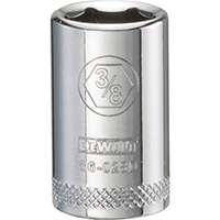 DeWALT DWMT86028OSP Hand Socket, SAE Measuring, 1/4 in Drive, 6-Point, 3/8 in Socket, Vanadium Steel