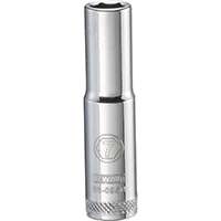 DeWALT DWMT86095OSP Deep Metric Drive Socket, 1/4 in Drive, 6-Point, 7 mm Socket, Steel