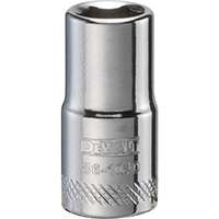 DeWALT DWMT86104OSP Hand Socket, Metric Measuring, 1/4 in Drive, 6-Point, 7 mm Socket, Vanadium Steel