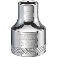 DeWALT DWMT86255OSP Hand Socket, SAE Measuring, 3/8 in Drive, 6-Point, 1/4 in Socket, Vanadium Steel