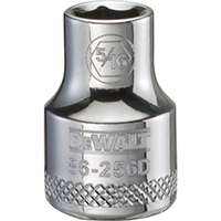 DeWALT DWMT86256OSP Hand Socket, SAE Measuring, 3/8 in Drive, 6-Point, 5/16 in Socket, Vanadium Steel