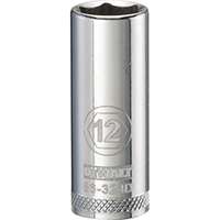 DeWALT DWMT86324OSP Drive Socket, Metric Measuring, 3/8 in Drive, 6-Point, 12 mm Socket, Vanadium Steel