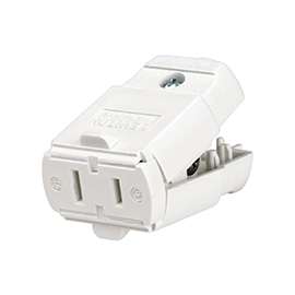 Leviton 016-00102-0WP Polarized Connector, 125 V, 15 A, Thermoplastic