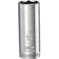 DeWALT DWMT86327OSP Drive Socket, Metric Measuring, 3/8 in Drive, 6-Point, 15 mm Socket, Vanadium Steel