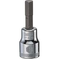 DeWALT DWMT87974OSP Fractional Hex Bit Socket, 7 mm Tip, 3/8 in Drive, Polished Chrome Vanadium, 1-31/32 in OAL