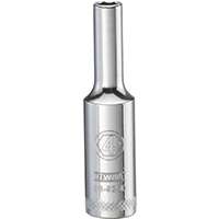 DeWALT DWMT88935OSP Deep Metric Drive Socket, 1/4 in Drive, 6-Point, 4 mm Socket, Steel