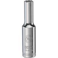 DeWALT DWMT88964OSP Drive Socket, SAE Measuring, 1/4 in Drive, 6-Point, 3/16 in Socket, Vanadium Steel