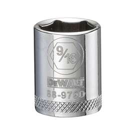 DeWALT DWMT88979OSP Hand Socket, SAE Measuring, 3/8 in Drive, 6-Point, 9/16 in Socket, Vanadium Steel