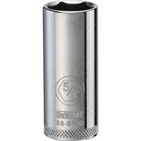 DeWALT DWMT88989OSP Drive Socket, SAE Measuring, 3/8 in Drive, 6-Point, 5/8 in Socket, Vanadium Steel