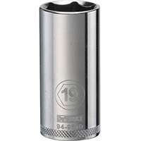 DeWALT DWMT94961OSP Drive Socket, Metric Measuring, 3/8 in Drive, 6-Point, 19 mm Socket, Vanadium Steel