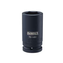 DeWALT DWMT75146OSP Impact Socket, 3/4 in Drive, 30 mm Socket, 6-Point, Black Oxide