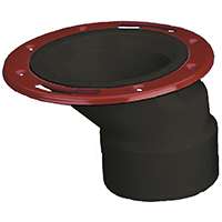 Oatey 43500 Closet Flange, 3, 4 in, ABS, Black