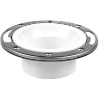 Oatey 43499 Closet Flange, 4 in, PVC, White