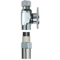 Plumb Pak PP20322LF Transition Valve, 1/2 x 3/8 in CPVC x Compression, Brass, Chrome