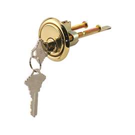 Prime-Line GD 52139 Rim Cylinder Lock, Zinc, Brass