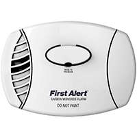 FIRST ALERT CO400B Single Gas Detector, Battery, White