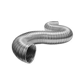 LAMBRO 302UL Semi-Rigid Transition Duct, 4 in, Aluminum