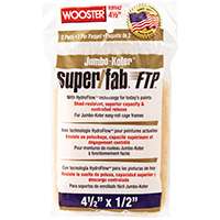 WOOSTER RR942-4 1/2 Paint Roller Cover, 1/2 in Thick Nap, Fabric Cover, Lager