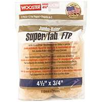 WOOSTER RR943-4 1/2 Paint Roller Cover, 3/4 in Thick Nap, Fabric Cover, Lager