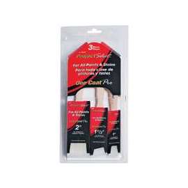 Linzer A1143S Chiseled Trim Brush Set, 3-Brush, Polyester Trim, Wood Handle