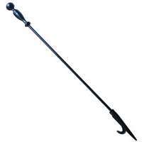 Simple Spaces Fireplace Poker, 27 In L, Black Coated