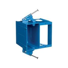 Carlon SC200DV Dual Voltage Outlet Box, 2-Gang, PVC