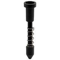 Make-2-Fit PL 7777 Plunger Latch, Nylon, Black, For 3/8 in, 7/16 in Screen Frame