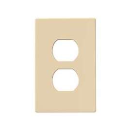 Eaton Wiring Devices PJS8V Mid-Size, Screwless Wallplate, 1-Gang, Polycarbonate, Ivory