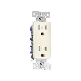 Eaton Wiring Devices TR1107V-BOX Duplex Receptacle, 15 A, 2-Pole, 5-15R, Ivory