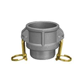 ABBOTT RUBBER QB-200-DC Hose Coupling, 2 in MNPT, Aluminum