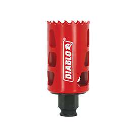Diablo DHS1625 High Performance Hole Saw, 3/8 in Arbor, 2-3/8 in D Cutting, Bi-Metal Cutting Edge
